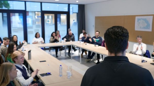 Studenten presenteren aan het Amphia